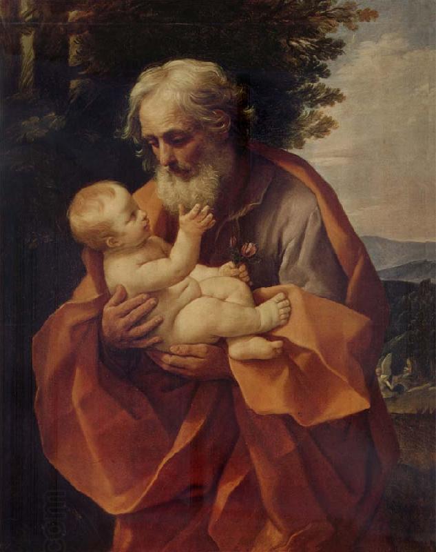 Guido Reni St Joseph with the Infant Christ China oil painting art